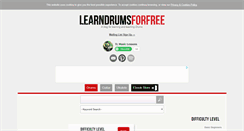 Desktop Screenshot of learndrumsforfree.com